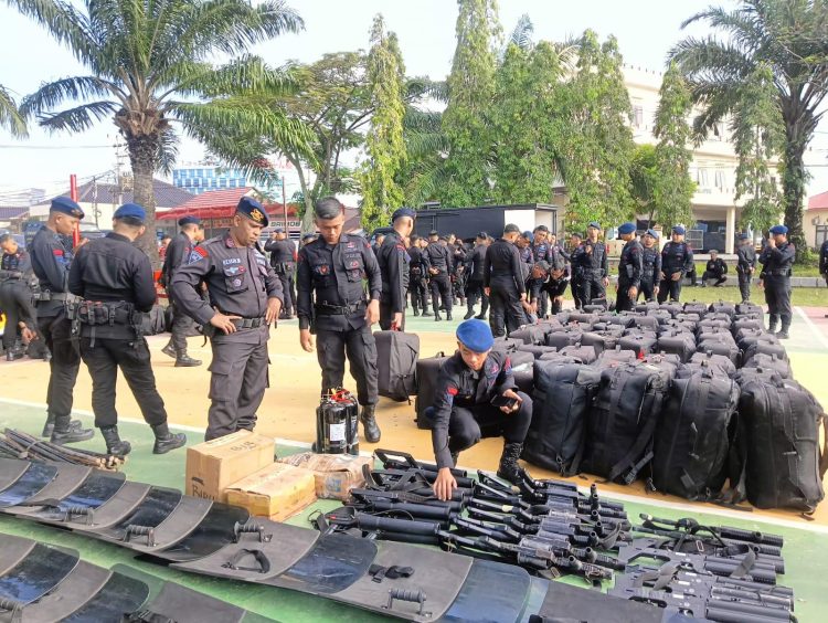 Antisipasi Mayday, 1 Kompi PHH Dari Batalyon A Brimob Kaltim Disiagakan