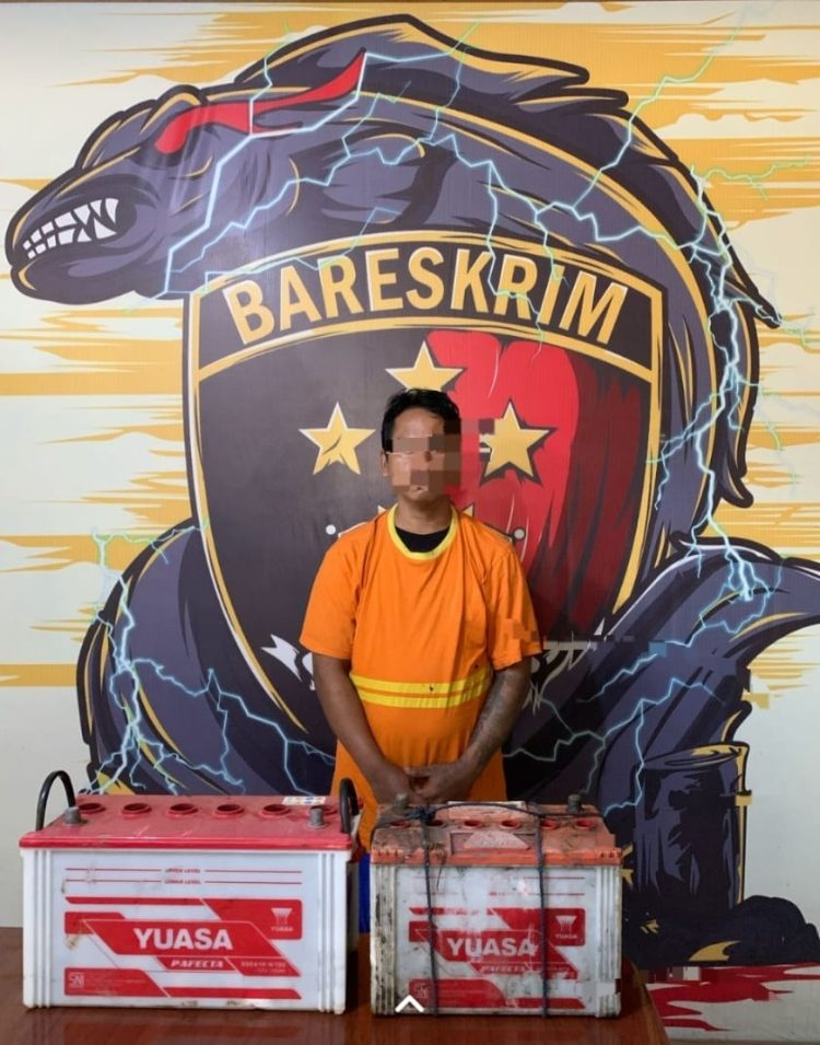 Seorang Pria Spesialis Pencuri Aki Berhasil Ditangkap di Wilayah Hukum Polres PPU