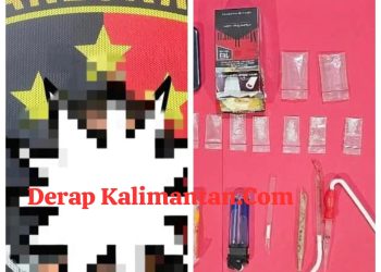 Polsek Anggana Ciduk Pengedar Narkoba di Desa Sidomulyo