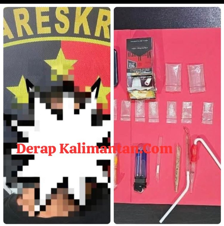 Polsek Anggana Ciduk Pengedar Narkoba di Desa Sidomulyo