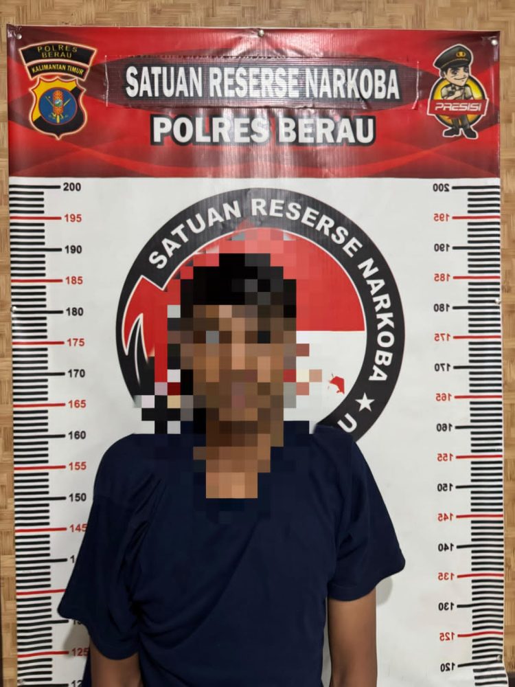 Sat Resnarkoba Polres Berau Bekuk Pengedar Sabu di Tanjung Redeb, Amankan 9 Poket Siap Edar