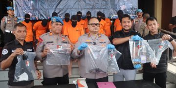 Polresta Samarinda Berhasil Tangkap 10 Orang Tersangka Tentang Kasus Pembunuhan Berencana