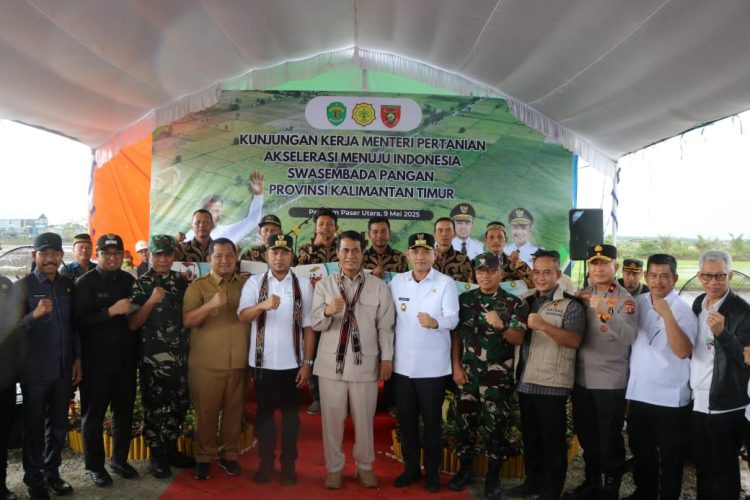 Dukung Program Swasembada Pangan di Kabupaten PPU, Polda Kaltim Bersama Mentan RI Melakukan Kunjungan