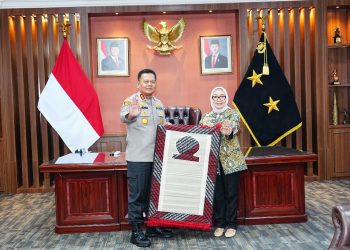 Kapolda Kaltim Menyambut Hangat Kunjungan Audiensi Menteri PPPA RI