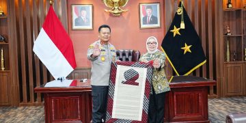 Kapolda Kaltim Menyambut Hangat Kunjungan Audiensi Menteri PPPA RI