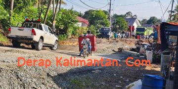 Jalan Poros Samarinda–Balikpapan di KM 28 Putus, Pengguna Jalan Diminta Cari Jalur Alternatif