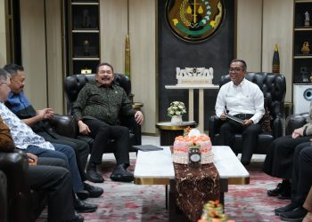 Jaksa Agung Terima Kunjungan Mendiktisaintek Dalam Rangka Kerja Sama Pendampingan Program Bidang Pendidikan Tinggi