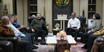 Jaksa Agung Terima Kunjungan Mendiktisaintek Dalam Rangka Kerja Sama Pendampingan Program Bidang Pendidikan Tinggi