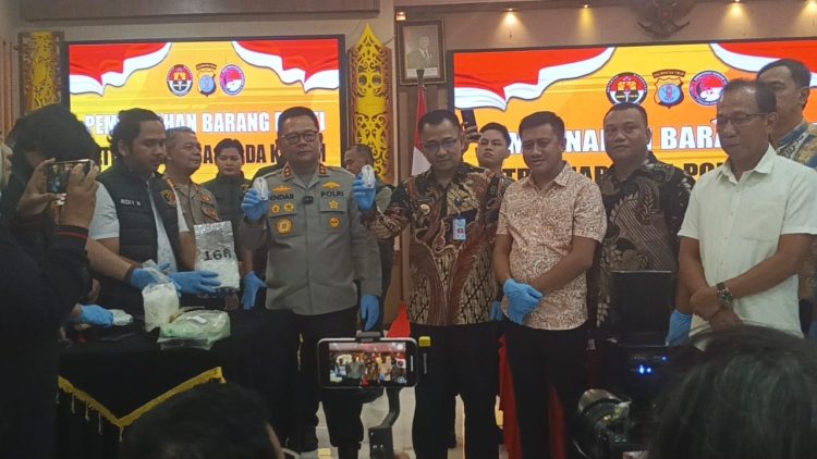 Polda Kaltim Musnahkan Barang Bukti Narkoba, 40,45 Kilogram Sabu dan Ganja 526 Gram
