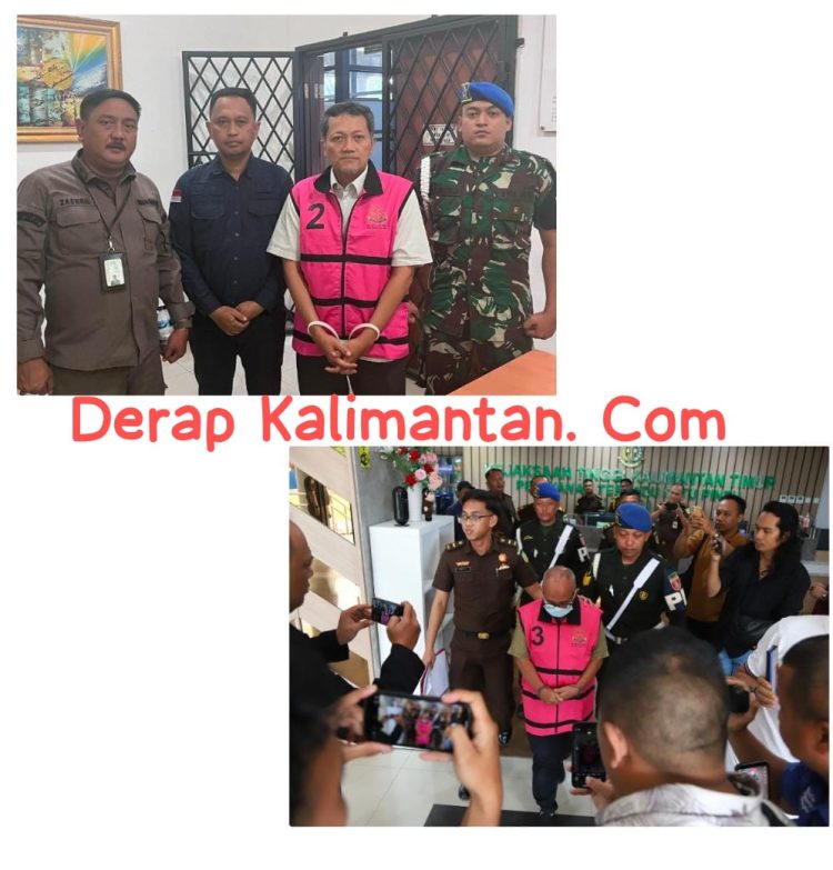 KEJATI KALTIM MENAHAN 2 TERSANGKA PERKARA DUGAAN TINDAK PIDANA KORUPSI PELAKSANAAN REKLAMASI PERTAMBANGAN BATU BARA OLEH CV ARJUNA DI KOTA SAMARINDA