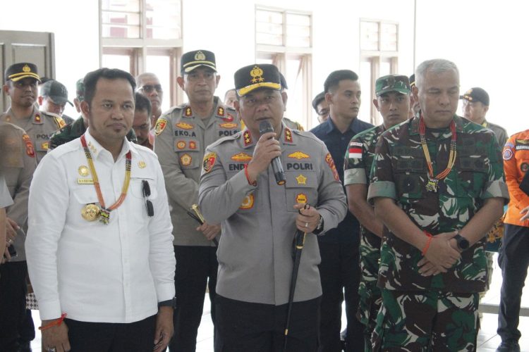 Kapolda Kaltim Tinjau Kesiapan PSU Pilkada di Kab. Mahulu