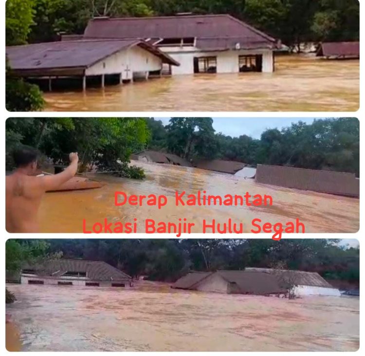 Banjir Besar Landa Empat Kampung di Segah, Long Ayap Terparah – Warga Minta Pemda Respon Cepat