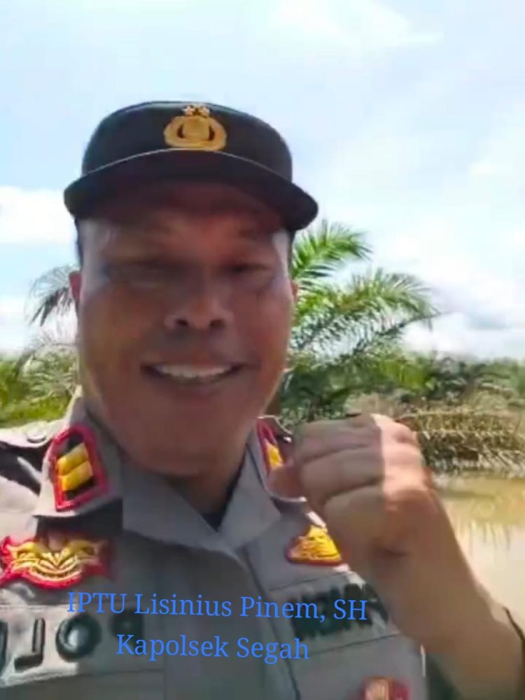 Kapolsek Segah Tembus Banjir Salurkan Bantuan: Jonder Jadi Andalan IPTU Lisinius Pinem Ringankan Warga