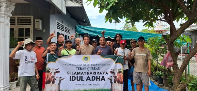 IKA BKPRMI Kota Medan Tebar Satu Hewan Kurban di Idul Adha 1446 H, Perkuat Solidaritas dan Kepedulian Sosial