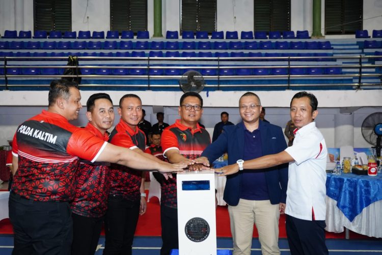 Sambut HUT Bhayangkara ke-79, Polda Kaltim Gelar Turnamen Voli Putra