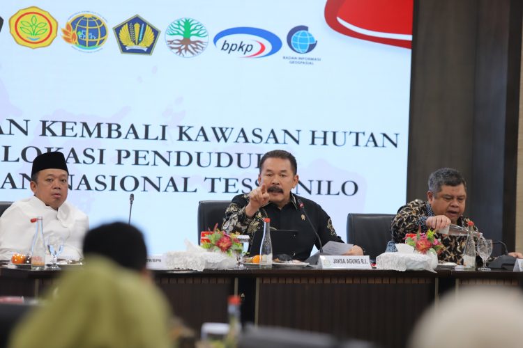 Jaksa Agung Soroti Kompleksitas  Permasalahan Taman Nasional Tesso Nilo  Dalam Rapat Satgas PKH