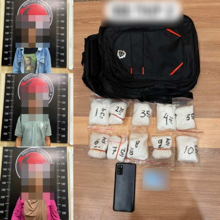 Ditresnarkoba Polda Kaltim Amankan 3 Tersangka Penyalahgunaan Narkoba