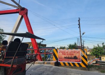 Warga Kota Tanjung Balai Tebarkan Spanduk Menolak Adanya Aktivitas PMI (Pekerja Migran Indonesia) Ilegal di wilayah Mereka