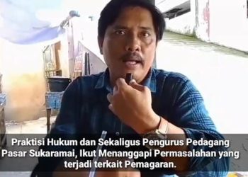 Pasar Sukaramai Ditutup Pagar Besi, Para Pedagang Pasar Mengeluh dan Omset Penjualan Merosot