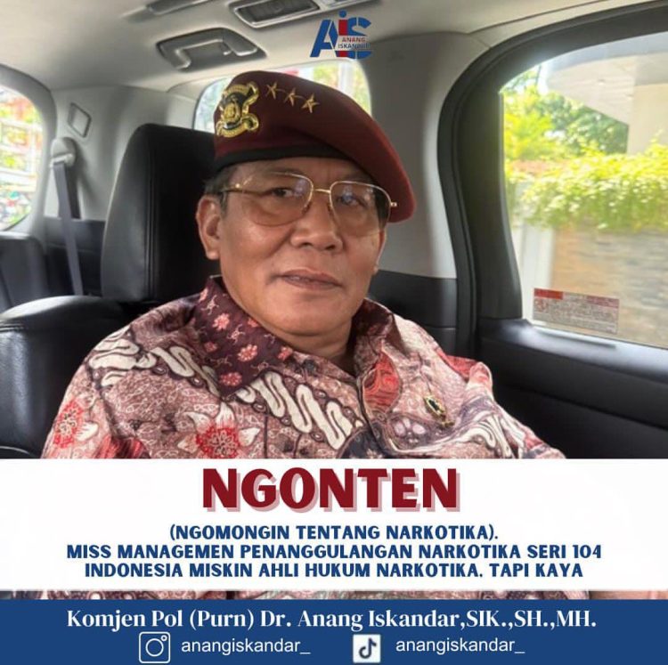 Mantan Kepala BNN: UU Narkotika Disusun Keliru, Indonesia Krisis Ahli Hukum Narkotika