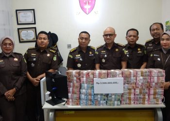 Kejati Sumut Terima Penitipan Kerugian Keuangan Negara Sebesar Rp3,5 Miliar Atas Dugaan Korupsi Pemotongan ADD Kota Padangsidimpuan