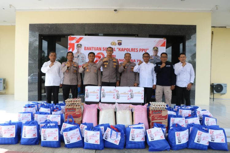 Bukti Kepedulian Polri dan Jelan HUT Bhayangkara ke-79, Polres PPU Kunjungi Purnawirawan dan Panti Asuhan 