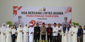 Polres PPU Gelar Doa Bersama Lintas Agama Sambut HUT Bhayangkara Ke-79
