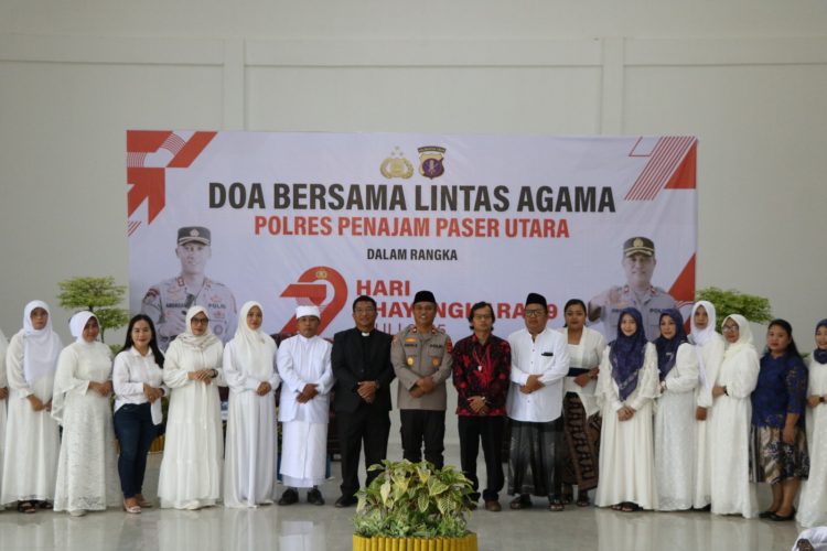 Polres PPU Gelar Doa Bersama Lintas Agama Sambut HUT Bhayangkara Ke-79