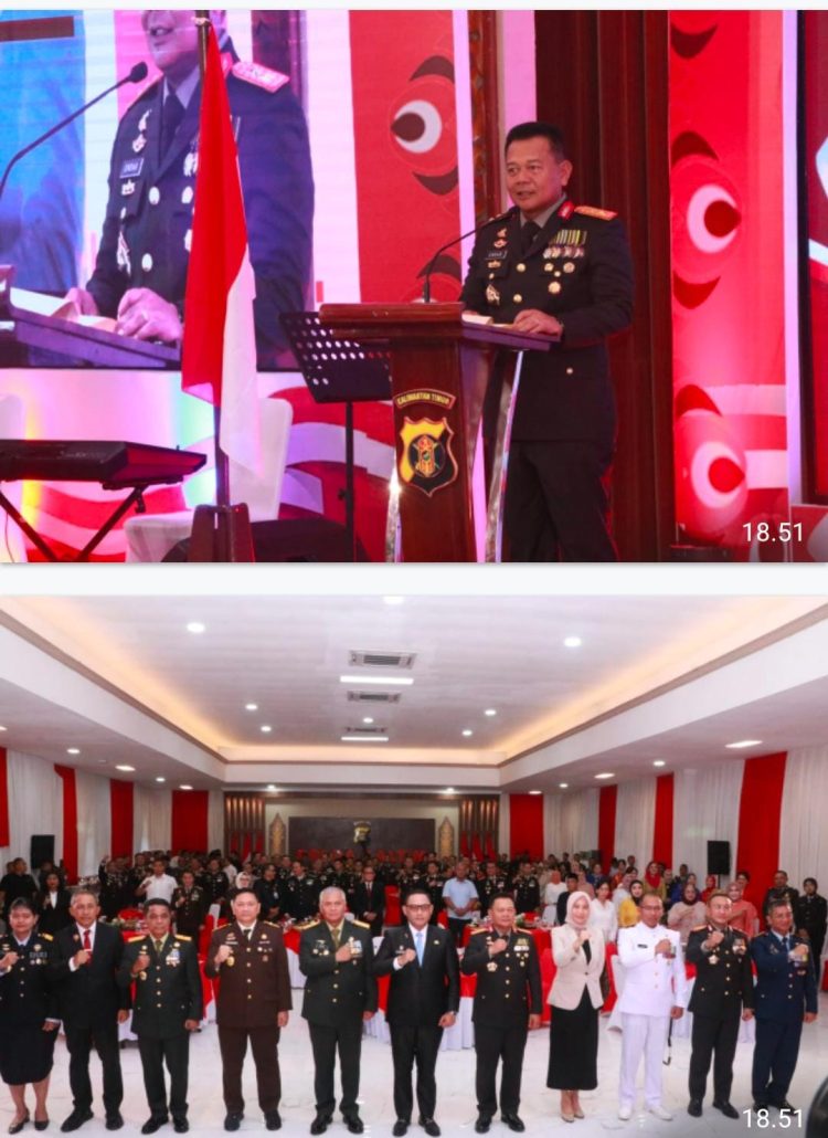 Polda Kaltim Gelar Syukuran Hari Bhayangkara ke-79, Tampilkan Ragam Budaya dan Berikan Penghargaan