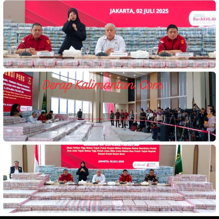 Penyitaan Uang Rp1,3 Triliun  Perkembangan Perkara CPO Minyak Goreng  Terdakwa Korporasi