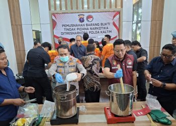 Polda Kaltim Musnahkan 7 Kilogram Sabu, Tegaskan Komitmen Perangi Narkoba