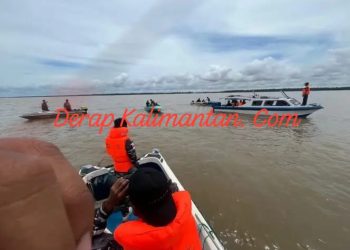 KM Mulia Jaya Tenggelam di Muara Sungai Bebatu Akibat Cuaca Buruk, Seluruh Awak Selamat