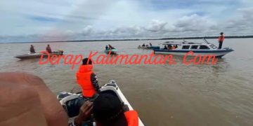 KM Mulia Jaya Tenggelam di Muara Sungai Bebatu Akibat Cuaca Buruk, Seluruh Awak Selamat