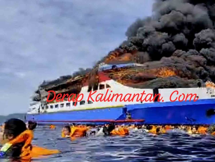 🔥 KM Barcelona V Terbakar di Perairan Talise, Ratusan Penumpang Lompat ke Laut, Tiga Dilaporkan Tewas