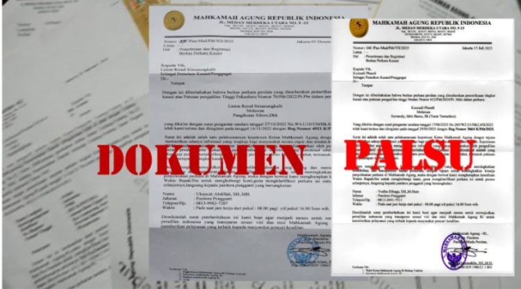 Beredar Dokumen Palsu, Panitera Tegaskan Mahkamah Agung Tidak Berkorespondensi dengan Pihak Berperkara