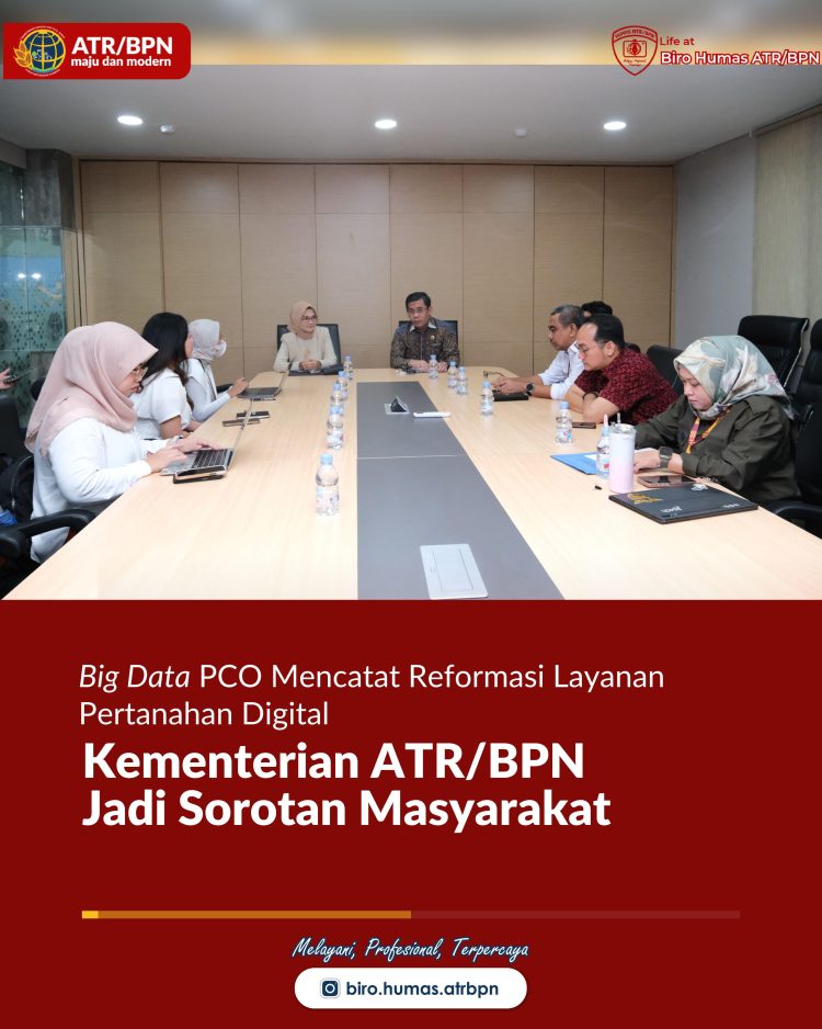Big Data_ PCO Mencatat Reformasi Layanan Pertanahan Digital Kementerian ATR/BPN Jadi Sorotan Masyarakat