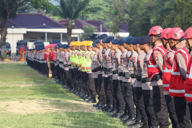 Antisipasi Karhutla, Sat Brimob Polda Kaltim Gelar Apel Kesiapsiagaan Personel