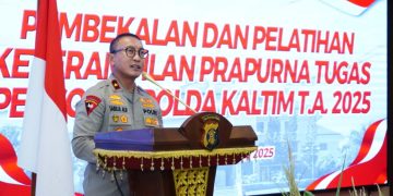 Wakapolda Kaltim Buka Kegiatan Pembekalan dan Pelatihan Keterampilan Prapurna Tugas Personel Polda Kaltim Tahun Anggaran 2025