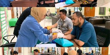 Pemeriksaan Kesehatan dalam Rangka HUT MA RI Ke-80 di PN Cikarang