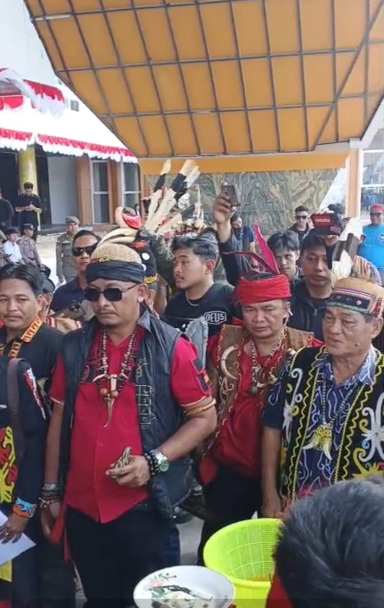 29 Ormas dan Tokoh Adat Dayak Kalimantan Utara Serukan Penolakan Transmigrasi di Kantor Gubernur