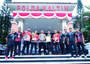 Berprestasi, 10 Personel Sat Brimob Polda Kaltim Raih Penghargaan pada Bidang Olahraga