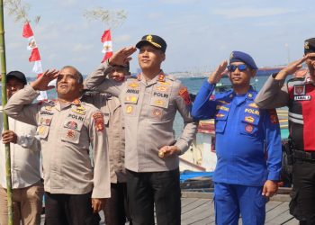 Sambut HUT ke-80 Kemerdekaan Republik Indonesia, Polres PPU Kibarkan Bendera Merah Putih Sebanyak 200