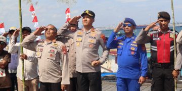 Sambut HUT ke-80 Kemerdekaan Republik Indonesia, Polres PPU Kibarkan Bendera Merah Putih Sebanyak 200