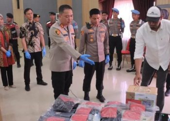 Gelar Konferensi Pers, Polres Kutim Sampaikan Pengungkapan 59 Kasus Kriminal dengan Dominasi Pencurian dan Kekerasan terhadap Perempuan dan Anak