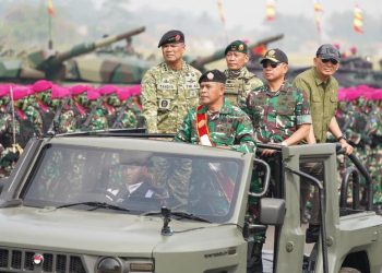 Panglima TNI dan Menhan RI Tinjau Geladi Bersih Upacara Gelar Pasukan Operasional dan Kehormatan Militer
