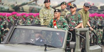 Panglima TNI dan Menhan RI Tinjau Geladi Bersih Upacara Gelar Pasukan Operasional dan Kehormatan Militer