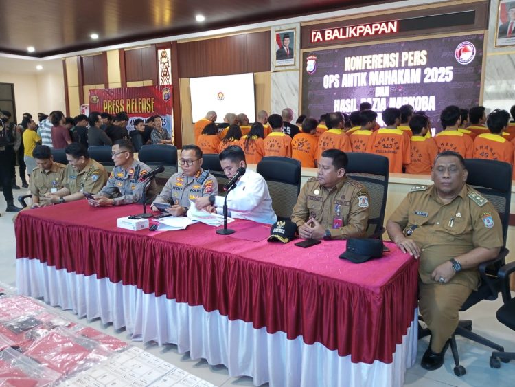 Satreskoba Balikpapan Berhasil Amankan 114 Diduga Pelaku Penyalahgunaan Narkoba.