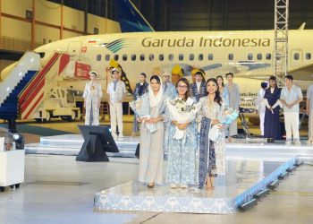 Garuda Luncurkan Livery HUT ke-80 RI, Wamen Ekraf Dukung Ekspresi Kreatif Anak Bangsa