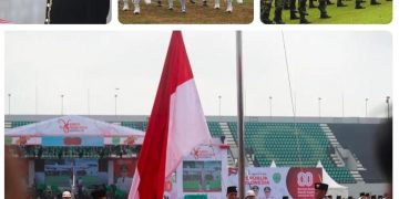 Hujan Gerimis Tak Surutkan Semangat Upacara HUT ke-80 RI di Kaltim