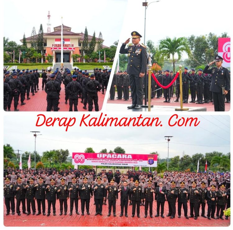 Berjalan Penuh Khidmat, Polda Kaltim Gelar Upacara Peringatan HUT RI ke-80